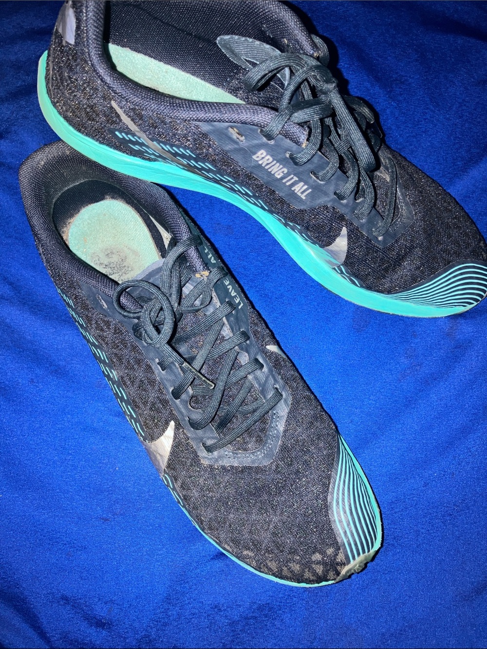 Nike Women’s Black & Teal Athletic Running Shoes